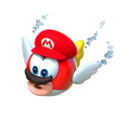 NSO SMO March 2022 Week 5 - Character - Mario-captured Cheep Cheep.png
